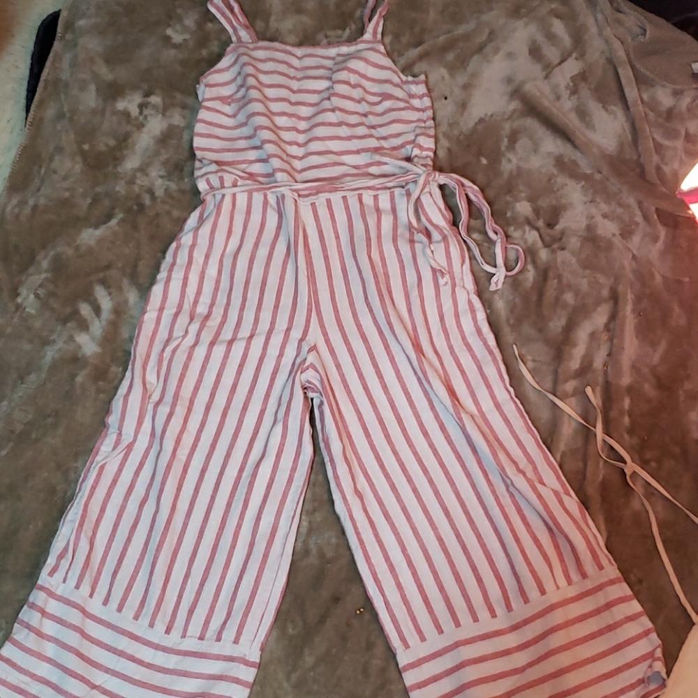 Beachlunchlounge Womens Linen-Blend Jumpsuit